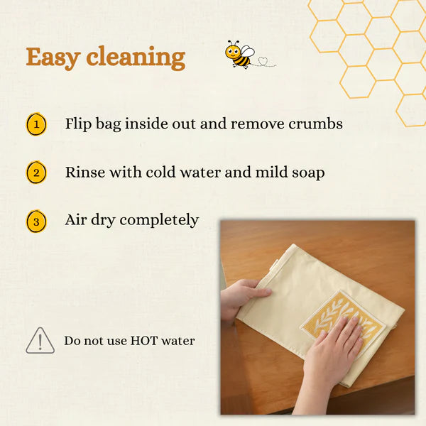 100% Beeswax Bread Bags