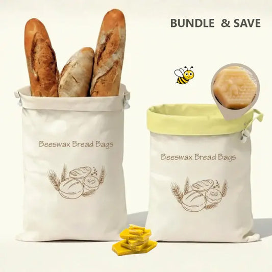 100% Beeswax Bread Bags